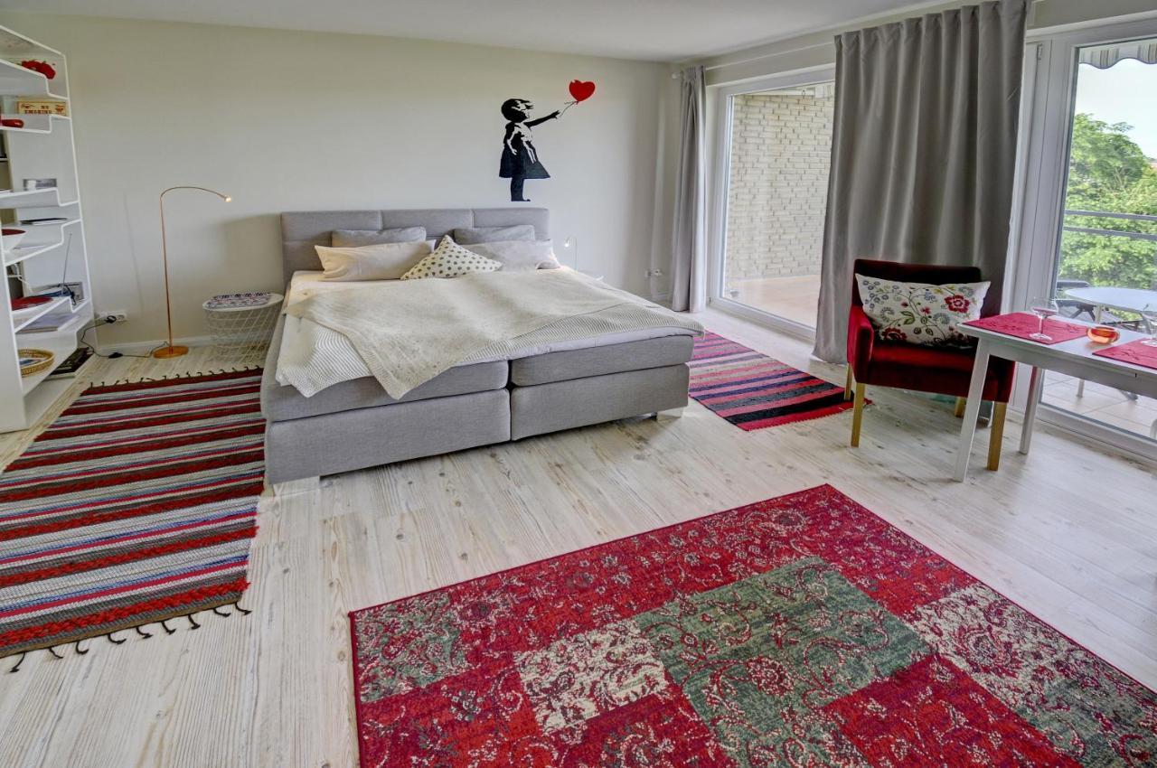 פלאנסבורג Fewo1846 - Flensview - Komfortables Studioapartment Mit Balkon Und Hafenblick מראה חיצוני תמונה