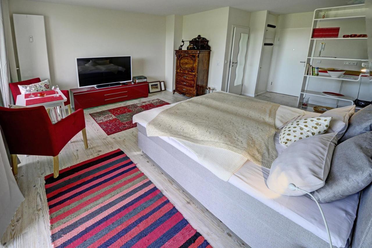 פלאנסבורג Fewo1846 - Flensview - Komfortables Studioapartment Mit Balkon Und Hafenblick מראה חיצוני תמונה